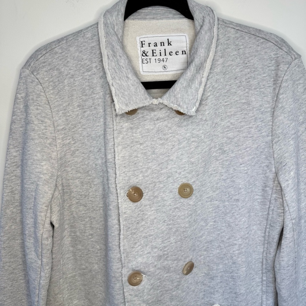 Frank & Eileen Belfast Sweatshirt Peacoat Size S Gray Melange - Picture 4 of 16